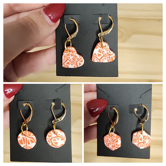 Orange Citrus Stitch Markers