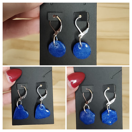 Blue Sparkle Stitch Marker