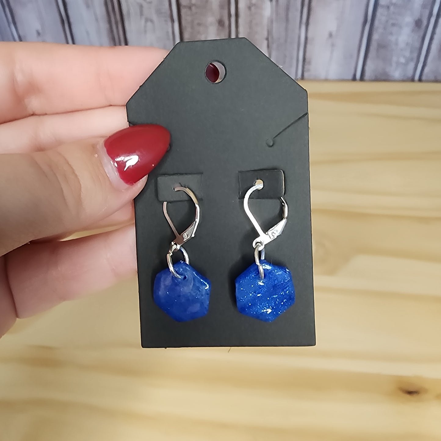 Blue Sparkle Stitch Marker