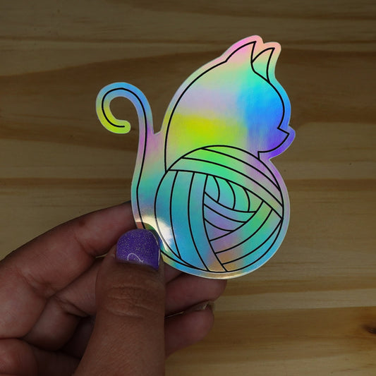 Grandma's Holo Cat Sticker
