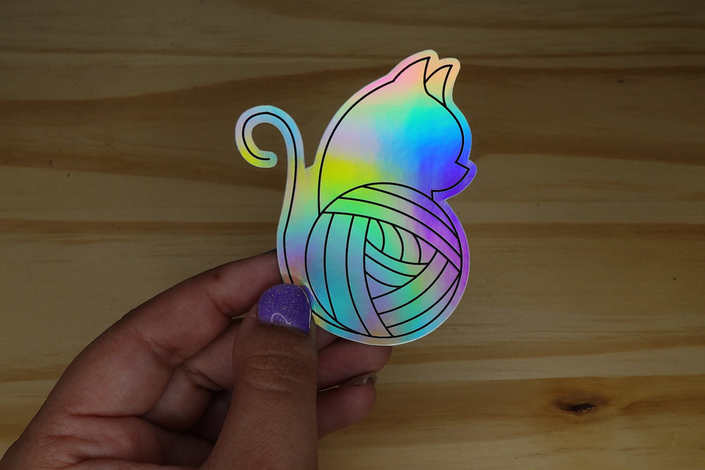 Grandma's Holo Cat Sticker