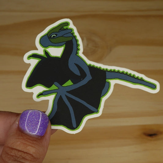 Teal Wyvern Sticker