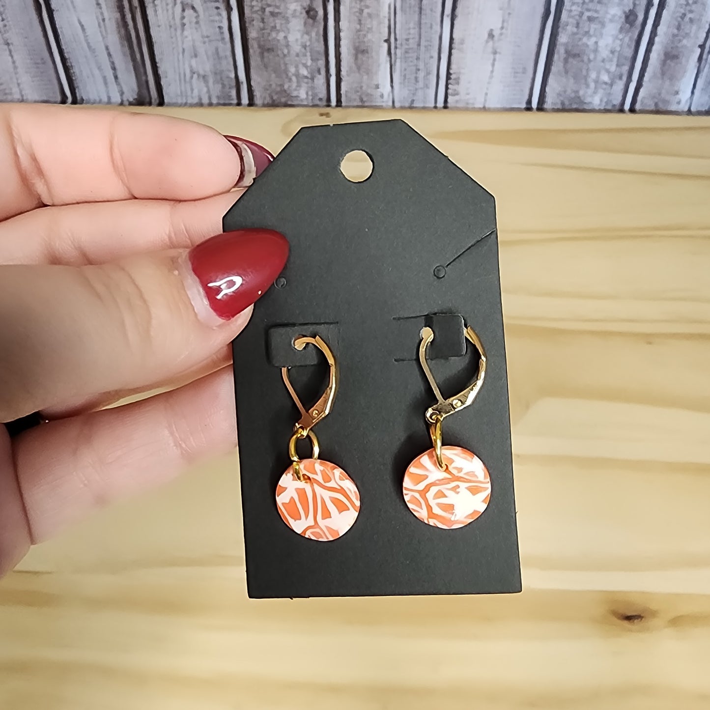 Orange Citrus Stitch Markers