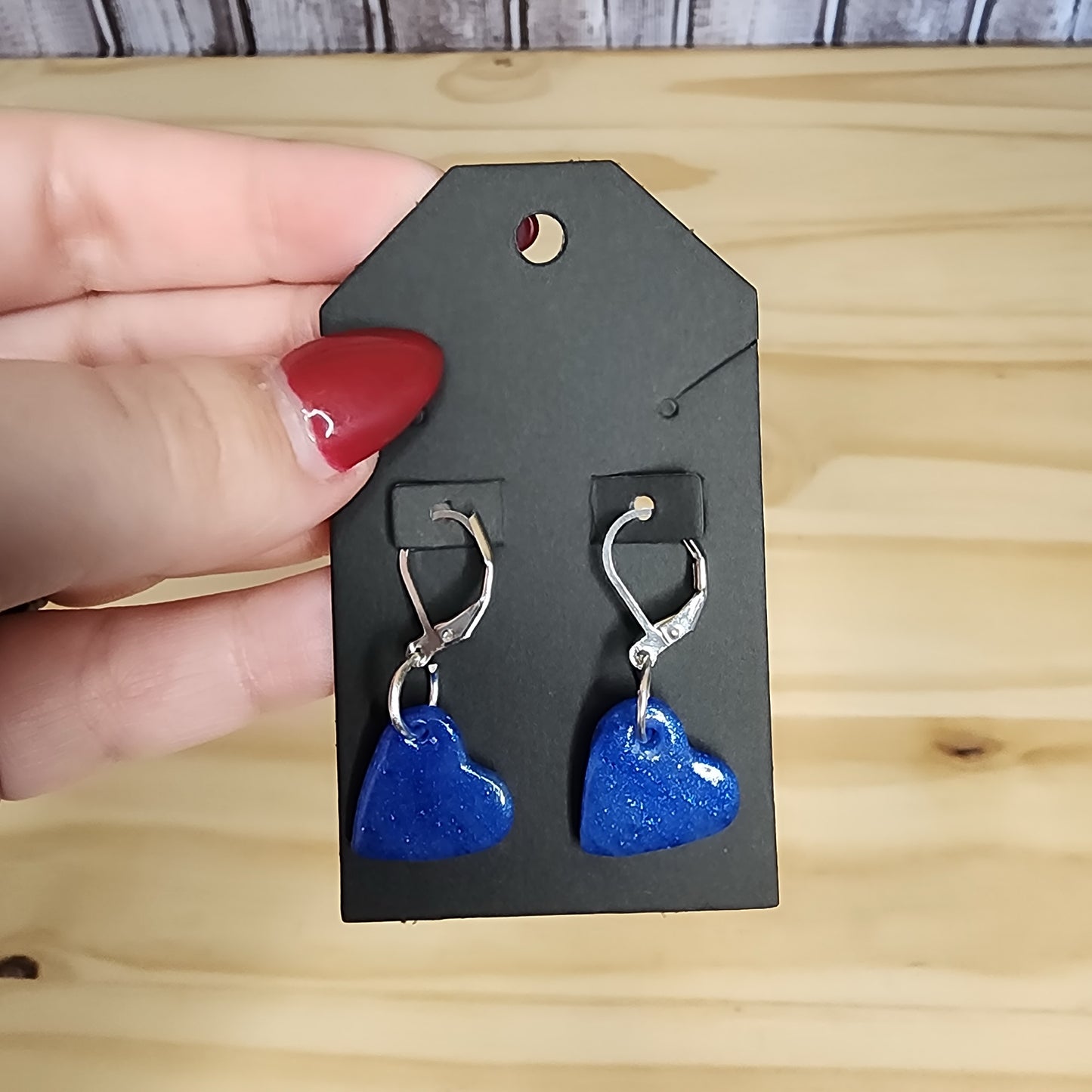 Blue Sparkle Stitch Marker