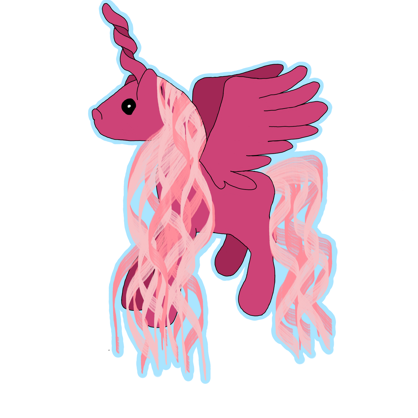 Pink Alicorn Sticker