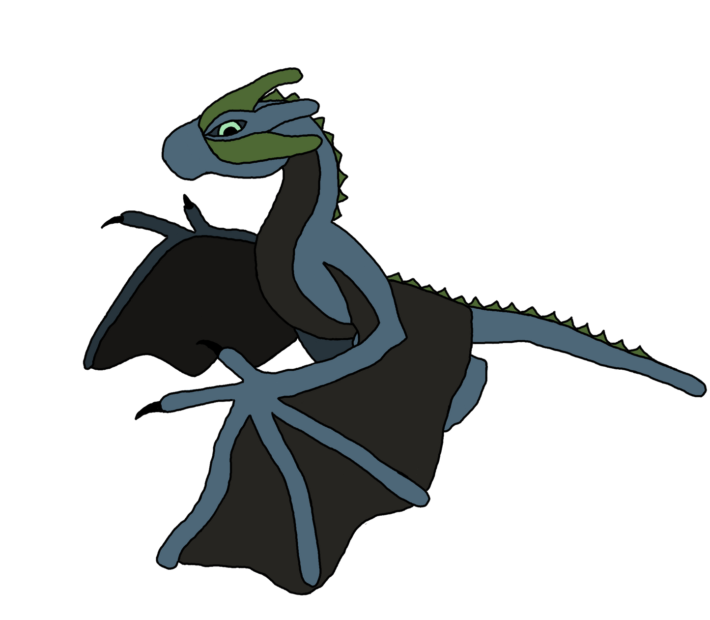 Teal Wyvern Sticker