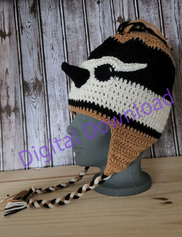 Patrón de ganchillo de sombrero blanco de Bob