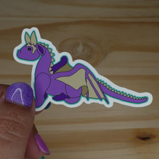 Purple Dragon Sticker
